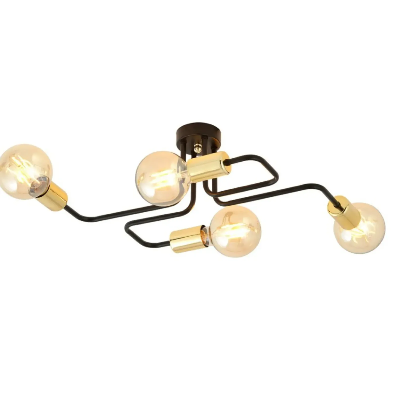 Sklep Kaja Ozdobna lampa sufitowa ze złotymi oprawkami 1175/4 z serii VEKEN Store
