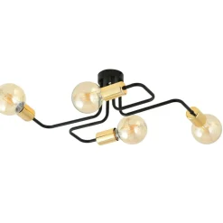 Sklep Kaja Ozdobna lampa sufitowa ze złotymi oprawkami 1175/4 z serii VEKEN Store