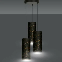 Sklep Kaja Ozdobna lampa wisząca do sypialni 1056/3PREM KARLI PREMIUM | Kaja czarny Discount
