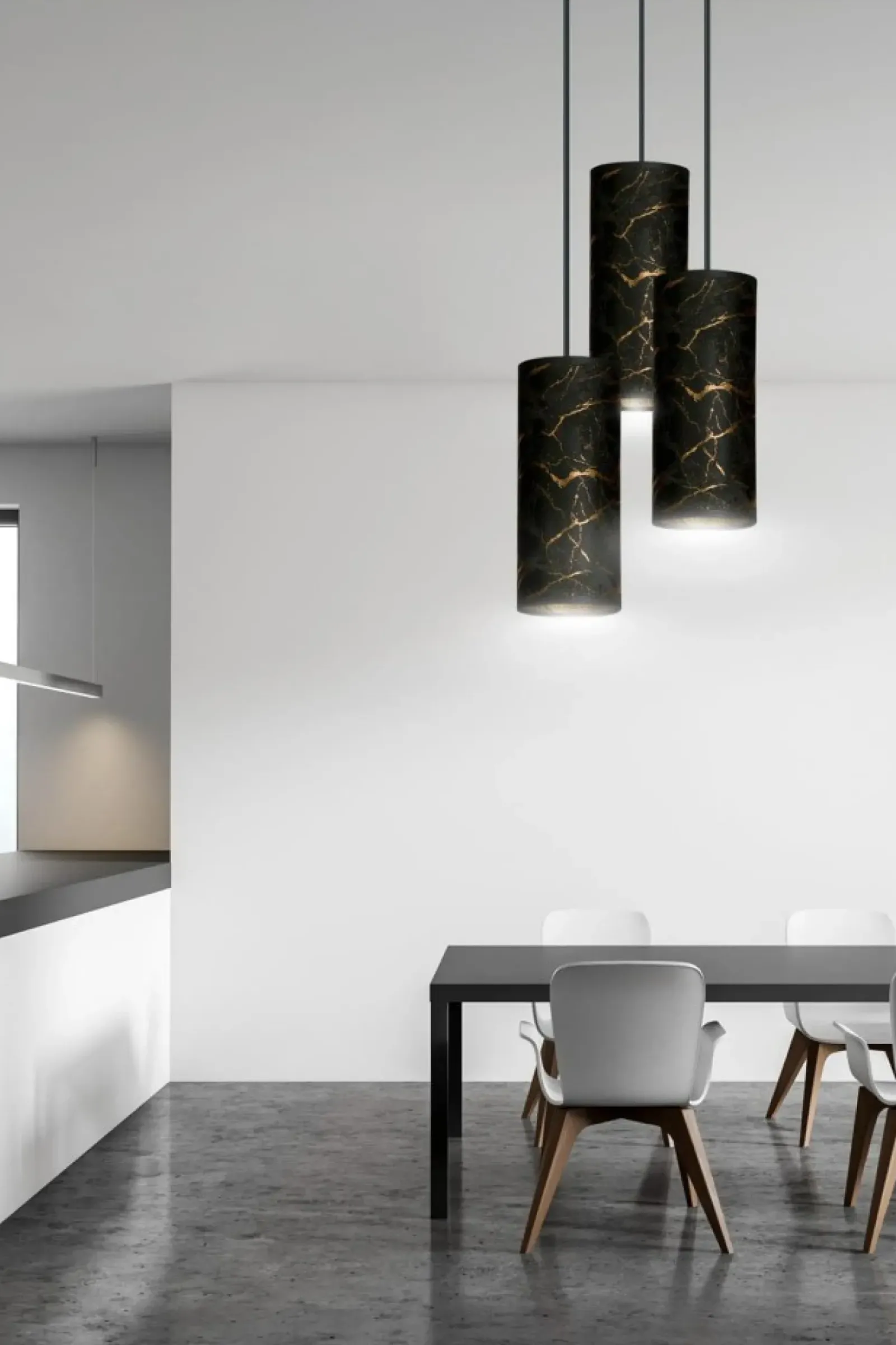 Sklep Kaja Ozdobna lampa wisząca do sypialni 1056/3PREM KARLI PREMIUM | Kaja czarny Discount