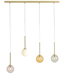 Sklep Kaja Ozdobna lampa wisząca z czterema kloszami 1119L40 z serii BOSSO | Kaja Zadzwońporabattel.783200183(8-16)/mailsklep@kaja.com.pl Best Sale