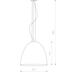 Sklep Kaja Ozdobna lampa wisząca z kloszem na pięć żarówek 9023 | Kaja biały Flash Sale