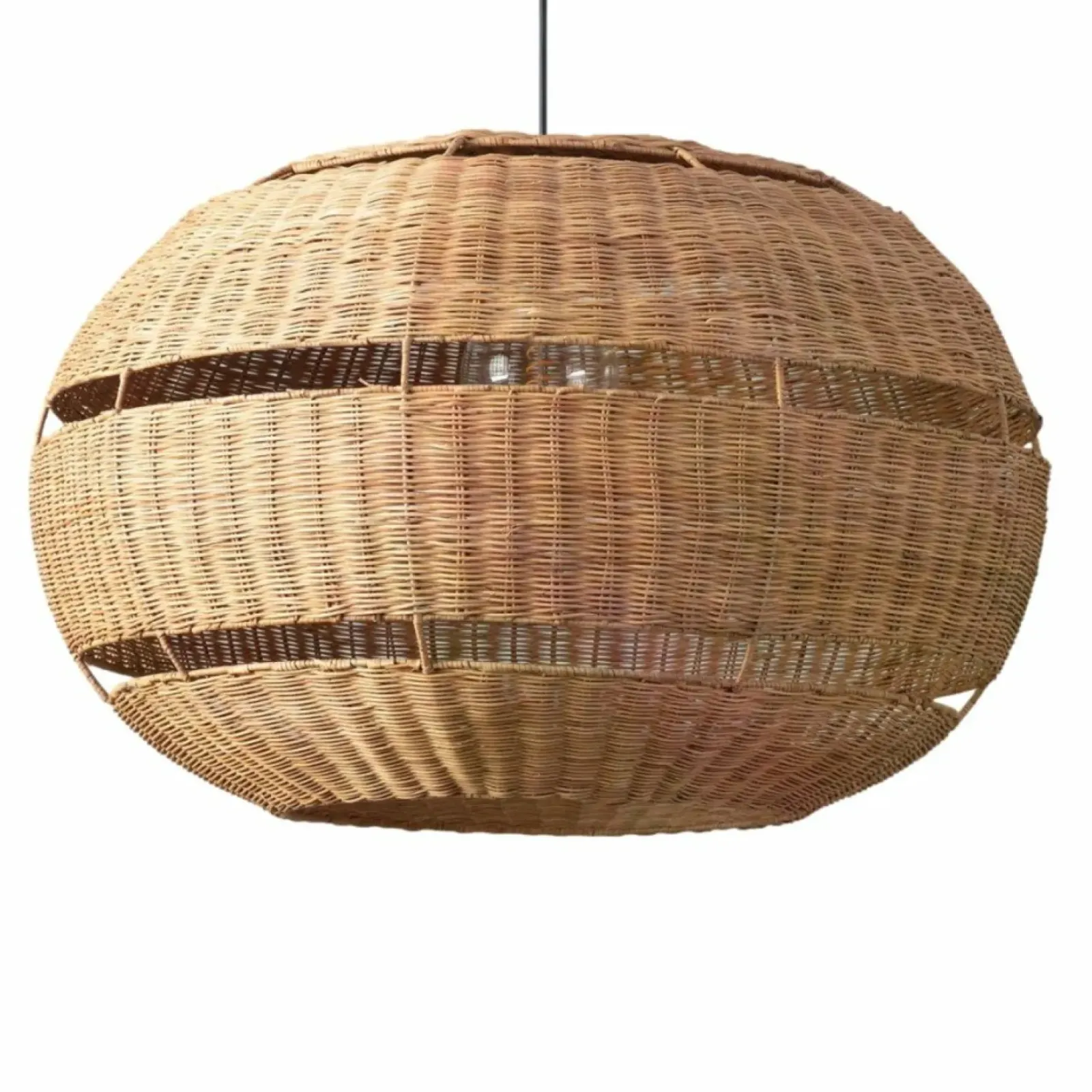 Sklep Kaja Ozdobna lampa z plecionym abażurem ABR-LW19-BH-E27 BOHO | Kaja brązowy Online