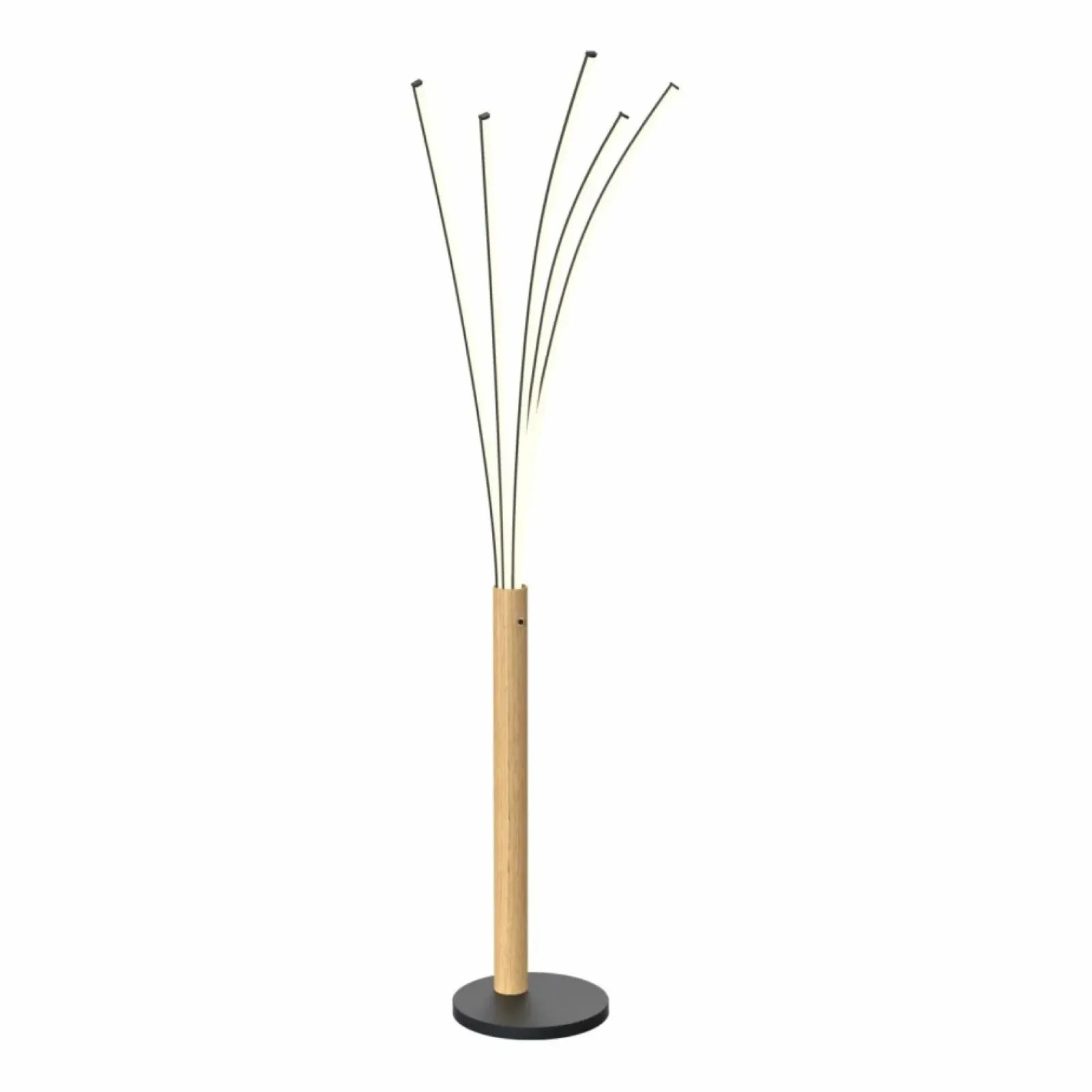 Sklep Kaja Ozdobna, ledowa lampa podłogowa z drewnem ML4767-3BMD VELDEN | Kaja* Lampy Led