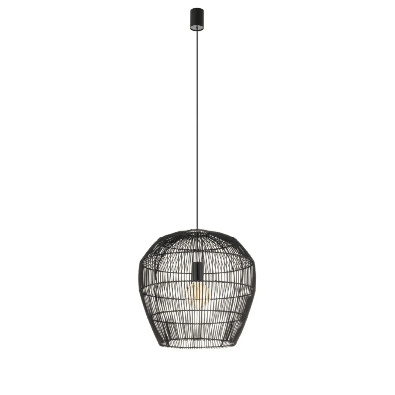 Sklep Kaja Ozdobna, pleciona lampa wisząca do sypialni 11166 HAITI | Kaja Flash Sale