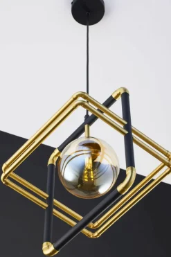 Sklep Kaja Ozdobna, pojedyncza lampa wisząca JUP 2025 FR 1 CZ/MS BU z serii FIO Best Sale