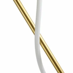 Sklep Kaja Ozdobna, złota lampa stojąca LED ABR-EOS-G-30W SPIRALI | Kaja* Lampy Led
