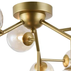 Sklep Kaja Ozdobna, złota lampa sufitowa MOD545PL-12G DALLAS | Kaja Oświetlenie złoty Discount