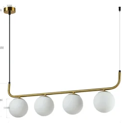 Sklep Kaja Ozdobna, złota lampa wisząca nad stół LP-005/4L GD ALISA | Kaja Best Sale