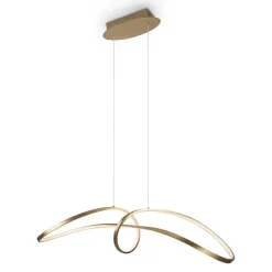 Sklep Kaja Ozdobna, złota lampa wisząca LED wstążka MOD156PL-L52G4K z serii CURVE Fashion