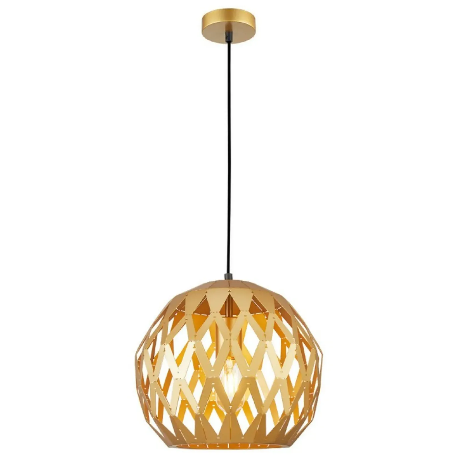 Sklep Kaja Ozdobna, złota lampa wisząca do sypialni PND-22341-1L-GD z serii HILO złoty Shop