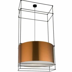 Sklep Kaja Ozdobny, duży żyrandol w klatce - miedź 145cm ANT 9543 PAA | Kaja Online