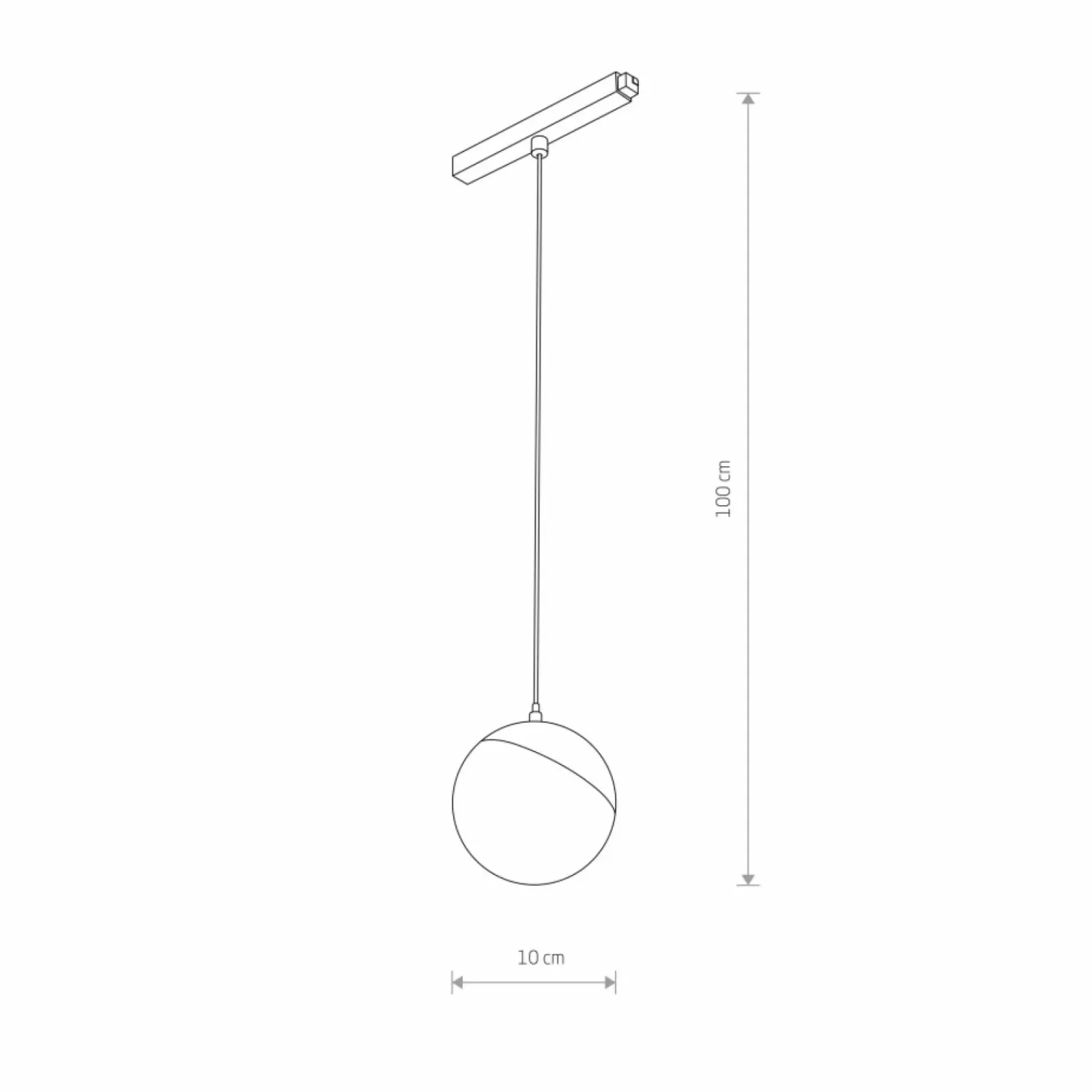 Sklep Kaja Ozdobny zwis do szyny magnetycznej 1F 10153 LVM LID LED | Kaja* Szynoprzewody Podtynkowe|Szynoprzewody Natynkowe