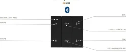 Sklep Kaja Panel ścienny BLUETOOTH do szynoprzewodów AZ5210 TRACK MAGNETIC | Kaja* Szynoprzewody Podtynkowe|Szynoprzewody Natynkowe