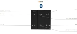 Sklep Kaja Panel do sterowania 2-GROUP BLUETOOTH AZ5209 TRACK MAGNETIC | Kaja* Szynoprzewody Podtynkowe|Szynoprzewody Natynkowe