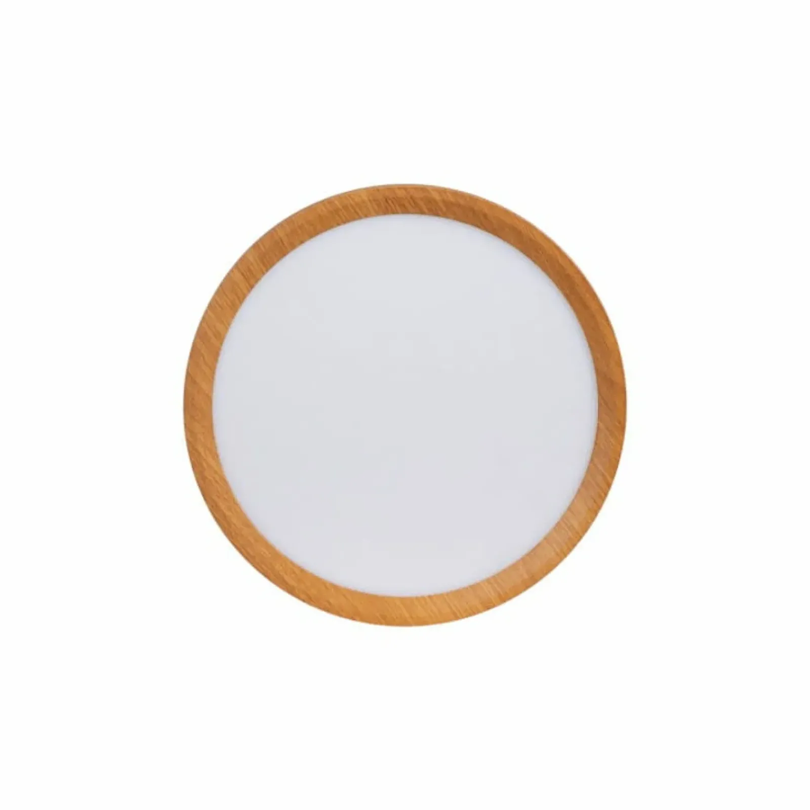 Sklep Kaja Płaska, drewniana lampa LED, koło 30cm ABR-PLO-OCED-24W MAZE | Kaja* Lampy Led|Plafony Nowoczesne