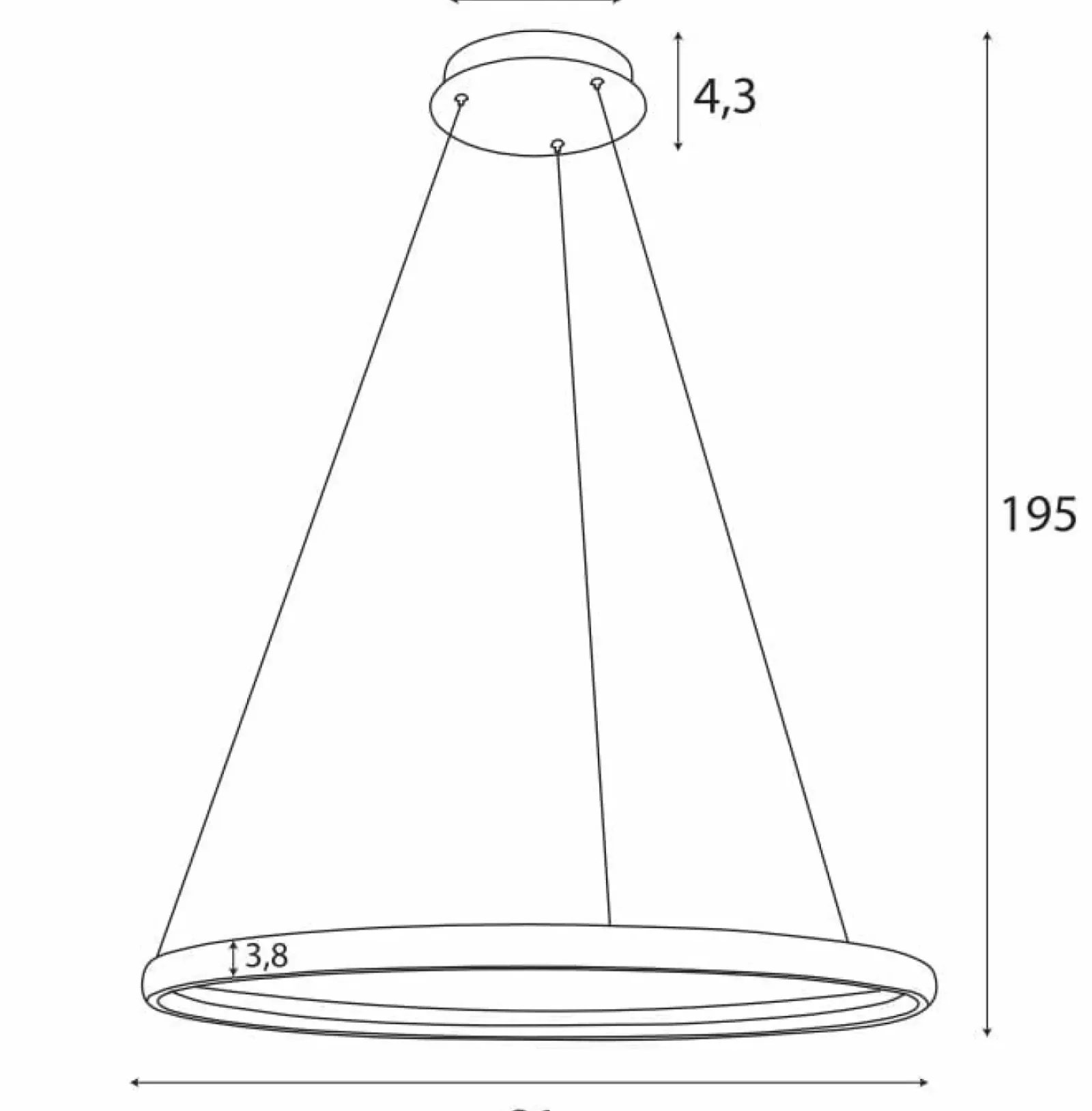 Sklep Kaja Płaska lampa wisząca LED, regulowany zwis MX P0557 OLED | Kaja Cheap