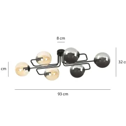 Sklep Kaja Personalizowana lampa sufitowa z kloszami 834/6A2 | Kaja Oświetlenie Flash Sale