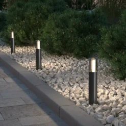 Sklep Kaja Pionowa lampa ogrodowa, mocowana w podłożu O437FL-01GF1 z serii GLIDE* Lampy Ogrodowe Stojące