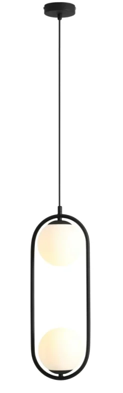 Sklep Kaja Pionowa, owalna lampa wisząca z mlecznymi kulami 1086H1 z serii RIVA Zadzwońporabattel.783200183(8-16)/mailsklep@kaja.com.pl Discount