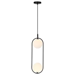 Sklep Kaja Pionowa, owalna lampa wisząca z kloszami 32-10155 CORDEL | Kaja Fashion
