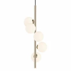 Sklep Kaja Pionowa, złota lampa wisząca do kuchni P0574-05E-F7AA ARCTURUS | Kaja Online