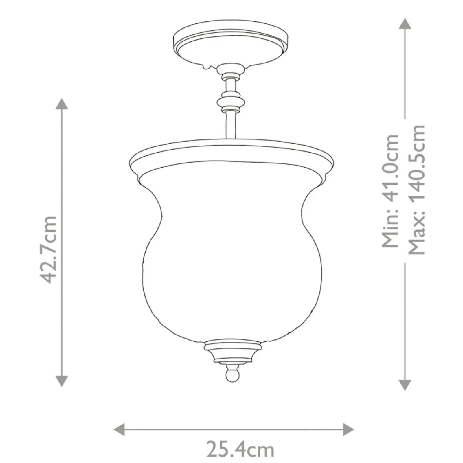 Sklep Kaja Plafon, kolor mosiądz FE-PICKERING-LANE-SF-PNBR z serii PICKERING LANE* Randole Tradycyjne