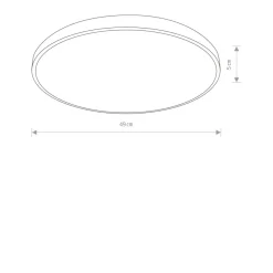 Sklep Kaja Plafon LED do łazienki IP44 ⌀49cm 3000K 10979 AGNES LED | Kaja* Lampy Led|Lampy Do Łazienki