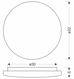 Sklep Kaja Plafon LED do klasycznego wnętrza ⌀32cm 13-28839 LINDA | Kaja* Lampy Led|Plafony Klasyczne