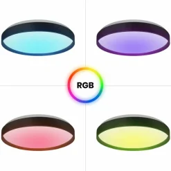 Sklep Kaja Plafon LED sterowany pilotem, kolorowe światło ML9965 RONDO | Kaja* Lampy Led|Plafony Klasyczne