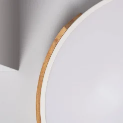 Sklep Kaja Plafon LED z dodatkiem drewna ⌀50cm ABR-PLOL-B-40W LAGIO | Kaja* Plafony Nowoczesne|Lampy Led