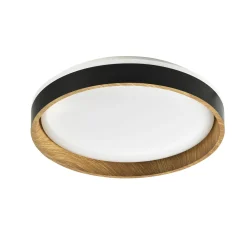 Sklep Kaja Plafon LED z drewnianą obręczą CL2204003-390MBWT BOIS | Kaja* Plafony Nowoczesne|Lampy Led