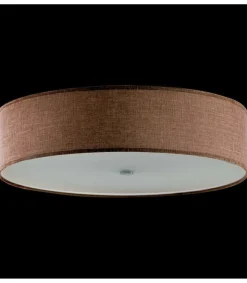 Sklep Kaja Plafon o średnicy 60cm z brązowym abażurem 67252 TONGA | Kaja* Plafony Nowoczesne