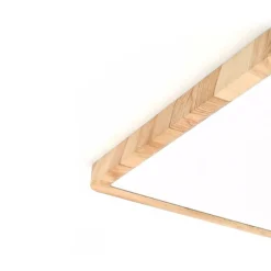 Sklep Kaja Plafon sufitowy, drewniana oprawa PLF-63827-300L-24W-WO z serii OLBIS* Plafony Nowoczesne|Lampy Led
