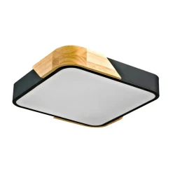 Sklep Kaja Plafon sufitowy w czarnym kolorze PLF-13187-BK-WO z serii SANTER* Lampy Led|Plafony Nowoczesne