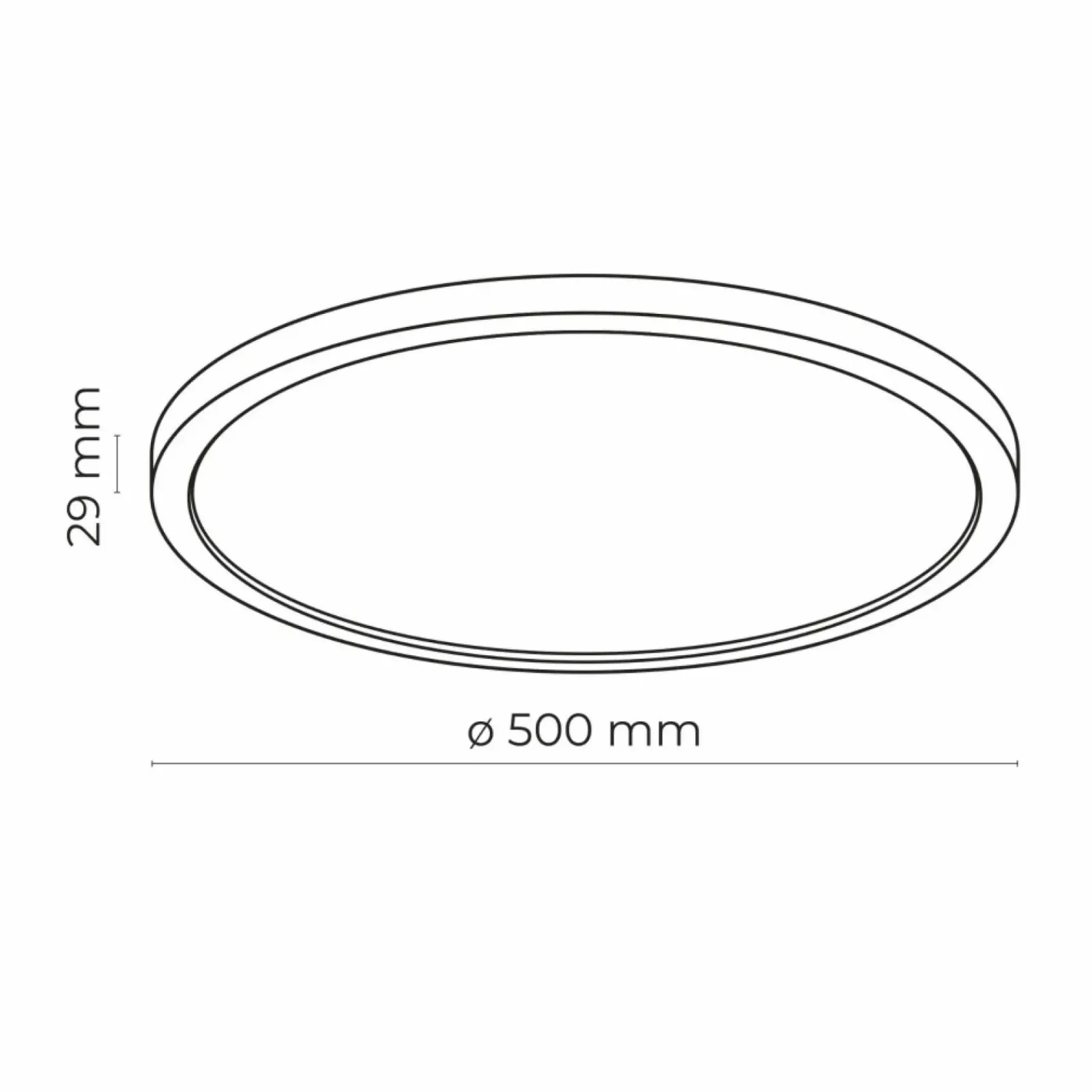 Sklep Kaja Plafon w kolorze czarno-białym, średnica 50cm IP54 TK 6905 z serii AQUA* Plafony Nowoczesne|Lampy Led
