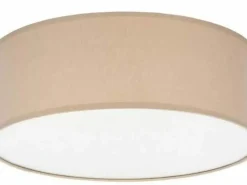 Sklep Kaja Plafon z beżowym, okrągłym abażurem ⌀38cm TK 4430 RONDO | Kaja Sale
