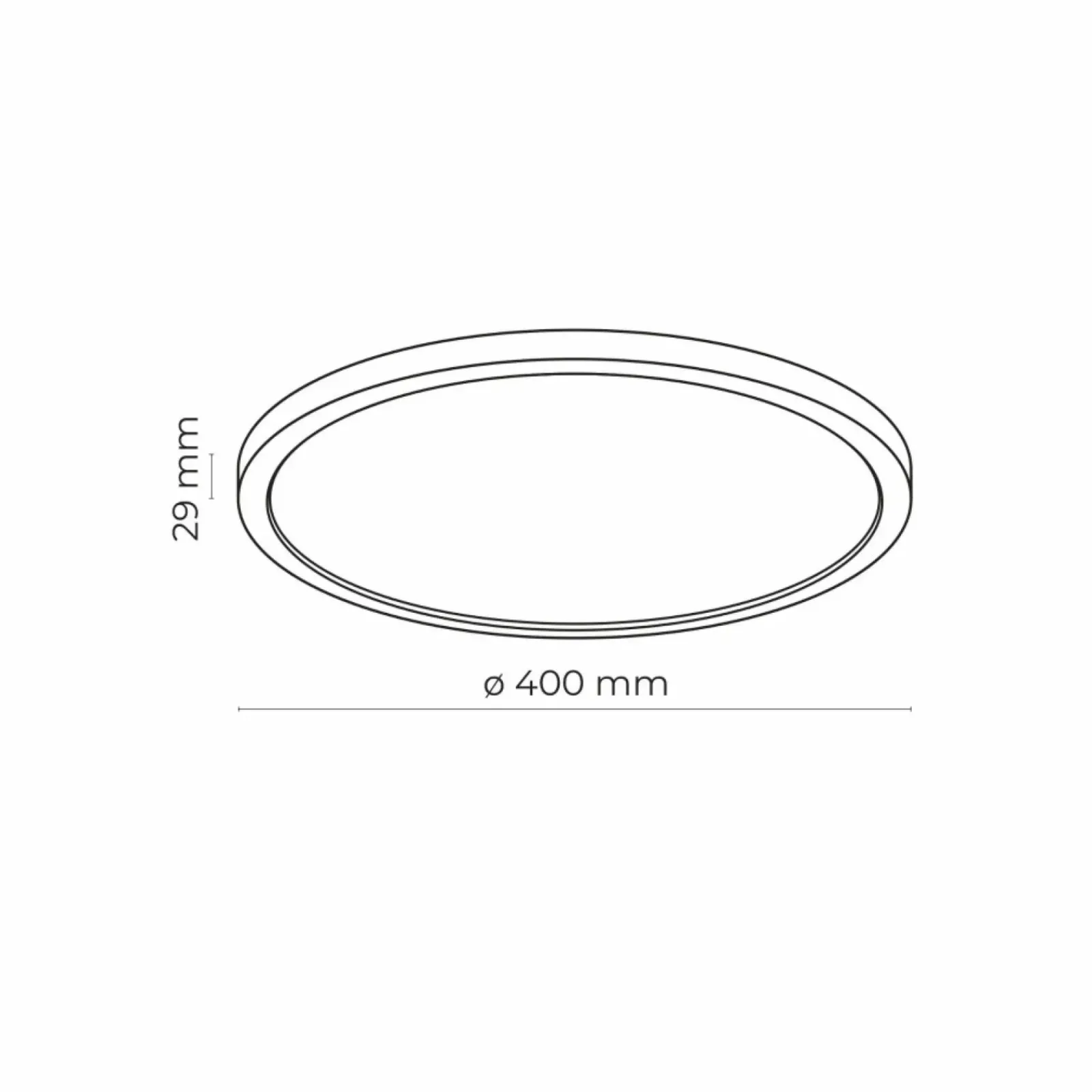 Sklep Kaja Plafon z czarną obwódką, do łazienki, IP54 LED TK 6903 z serii AQUA* Lampy Led|Plafony Nowoczesne