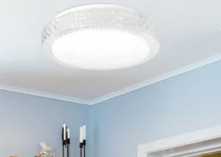 Sklep Kaja Plafon z imitacją kryształów, do sypialni 13-33963 RABEL | Kaja* Lampy Led|Plafony Nowoczesne