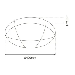 Sklep Kaja Plafon ze zintegrowanym LED-em, do sypialni ML6174 z serii BOB | Kaja Oświetleni* Lampy Led|Plafony Nowoczesne