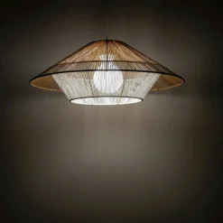 Sklep Kaja Pleciona, efektowna lampa wisząca w stylu boho 11156 JAPANDI | Kaja Shop