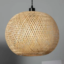 Sklep Kaja Pleciona lampa do pokoju dziecięcego ABR-NLW28-BH-E27 BOHO | Kaja brązowy Best