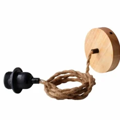 Sklep Kaja Pleciona, naturalna lampa wisząca ABR-NLW36-BH-E27 BOHO | Kaja brązowy Store