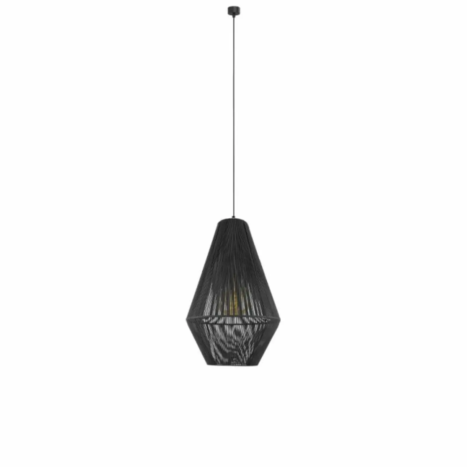 Sklep Kaja Pleciona, szara lampa wisząca do sypialni ANT 5124 HAGATA | Kaja Discount
