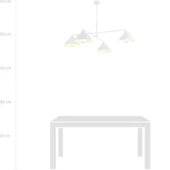 Sklep Kaja Poczwórna, biała lampa na 4 żarówki E27 1212/4 z serii MAVERICK | Kaja biały Online