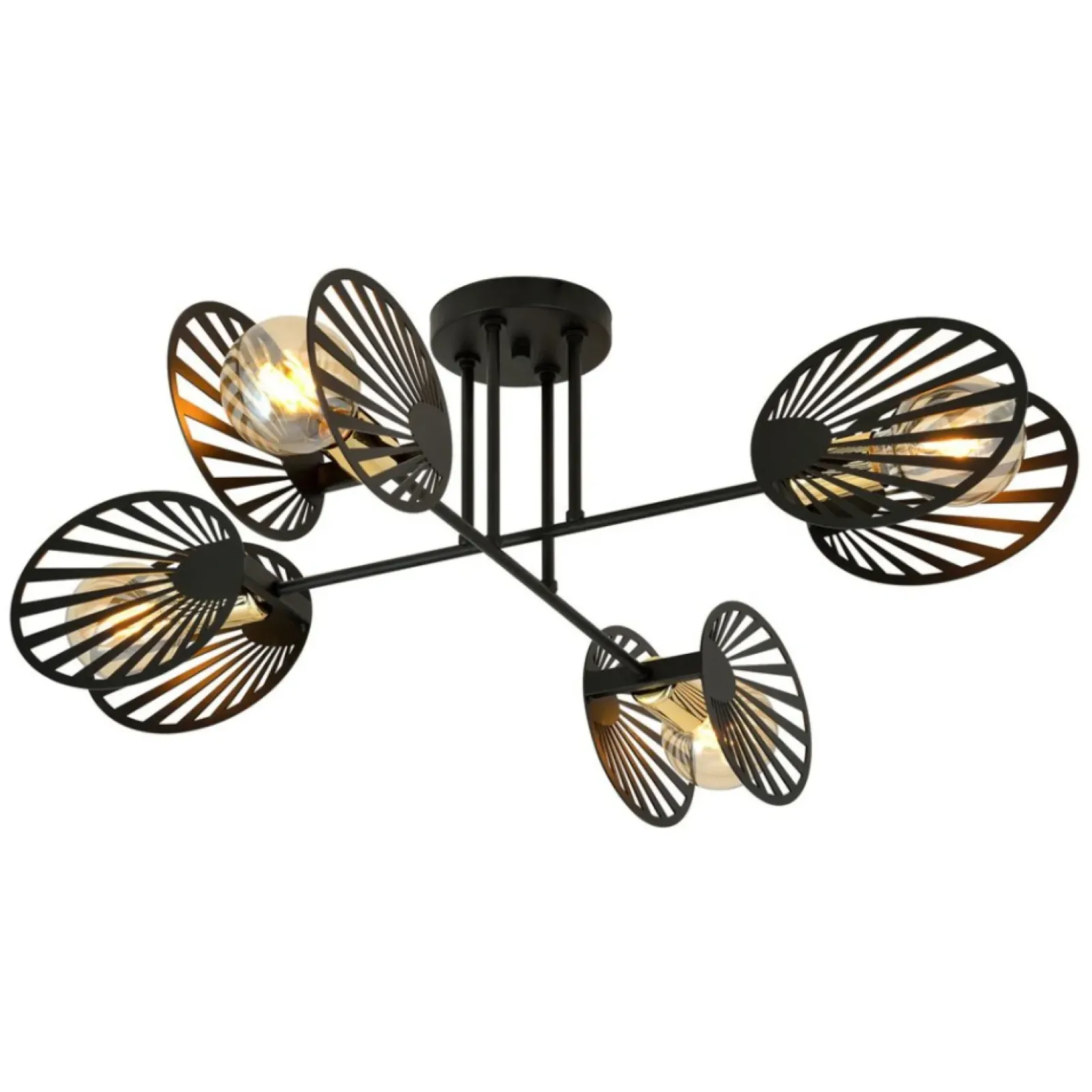 Sklep Kaja Poczwórna lampa sufitowa w kolorze m 1181/4 z serii TALIA | Kaja czarny Discount