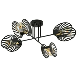 Sklep Kaja Poczwórna lampa sufitowa w kolorze m 1181/4 z serii TALIA | Kaja czarny Discount