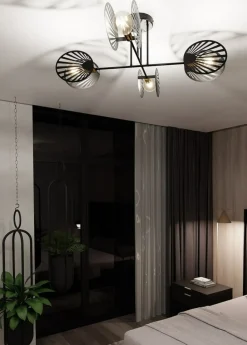 Sklep Kaja Poczwórna lampa sufitowa w kolorze m 1181/4 z serii TALIA | Kaja czarny Discount