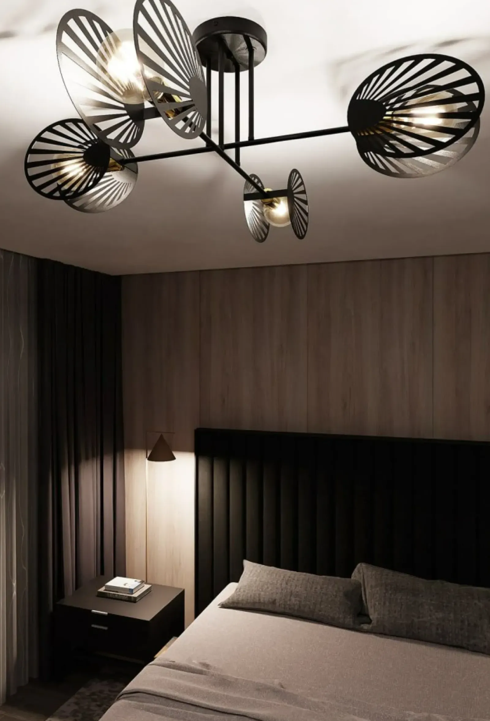 Sklep Kaja Poczwórna lampa sufitowa w kolorze m 1181/4 z serii TALIA | Kaja czarny Discount