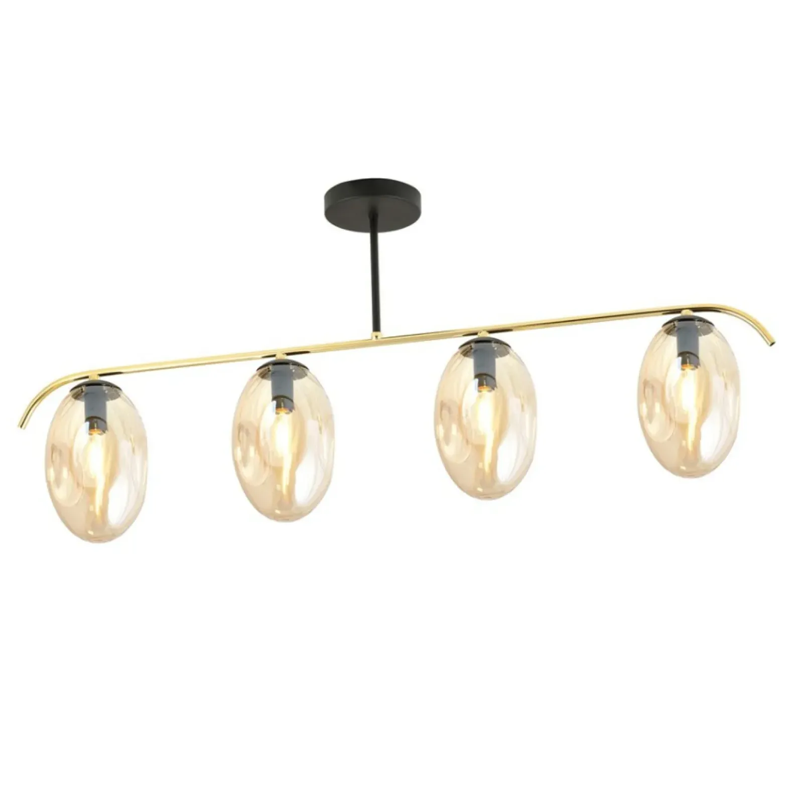 Sklep Kaja Poczwórna lampa sufitowa z miodowymi kloszami 1281/4 z serii FINES Best